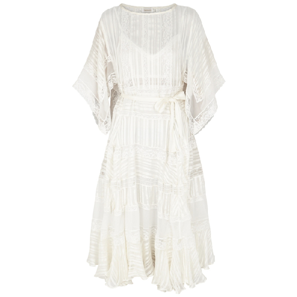 zimmermann whitewave lace up dress Zimmermann Whitewave Veil Dress — UFO No More