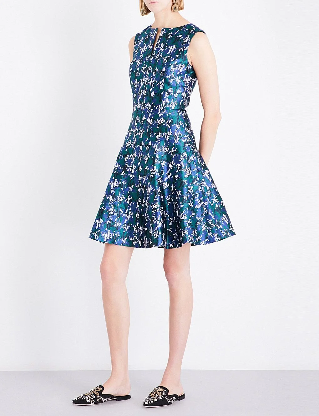 white christmas dresses JOANNA DENIM MINI DRESS – AKIRA main image 1