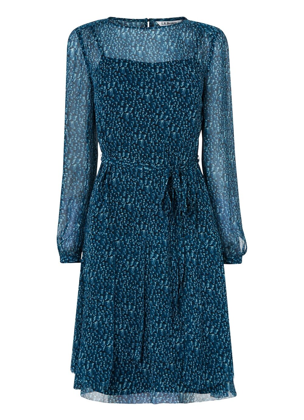 lk bennett green silk dress L.K. BENNETT Leila Floral Silk Dress