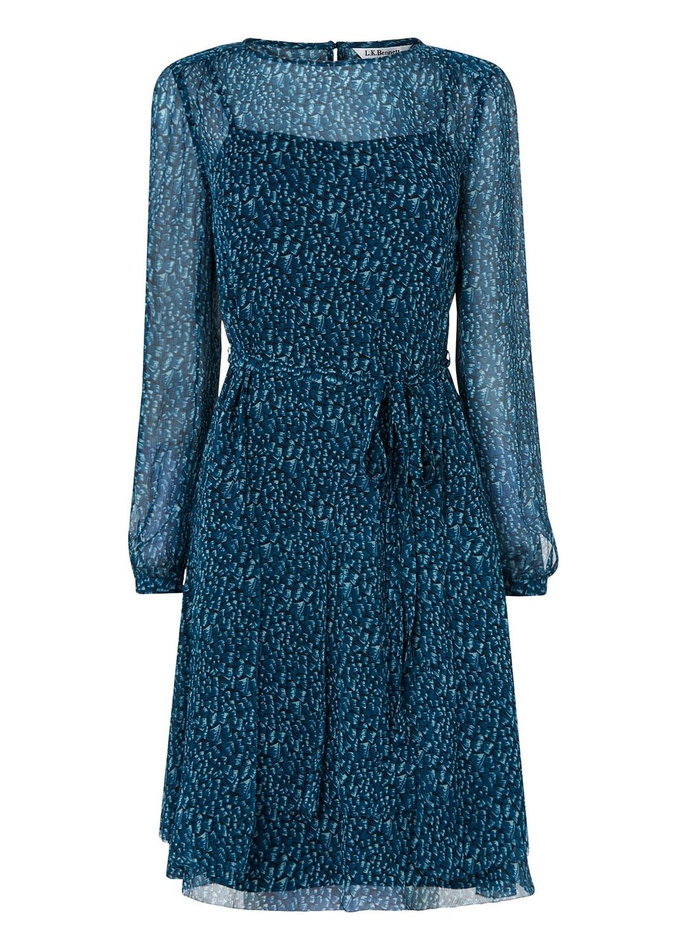 LK Bennett Bryony Silk Dress in Evergreen — UFO No More