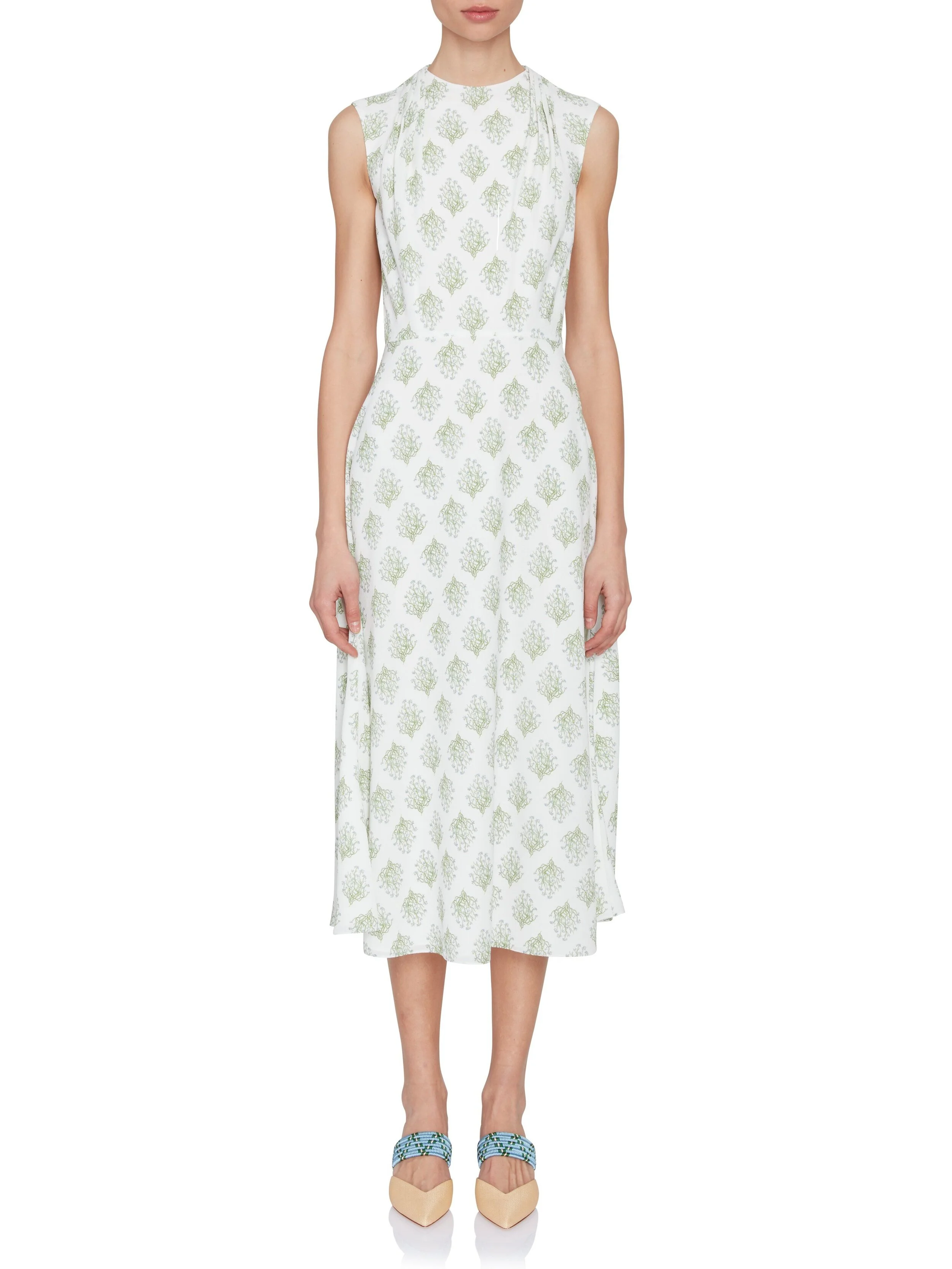 Emilia Wickstead Dolora Crepe Midi Dress