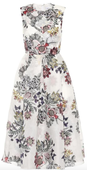 Erdem Ailie Silk Organza Jacquard Dress