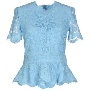 Emilio Pucci Lace Peplum Top