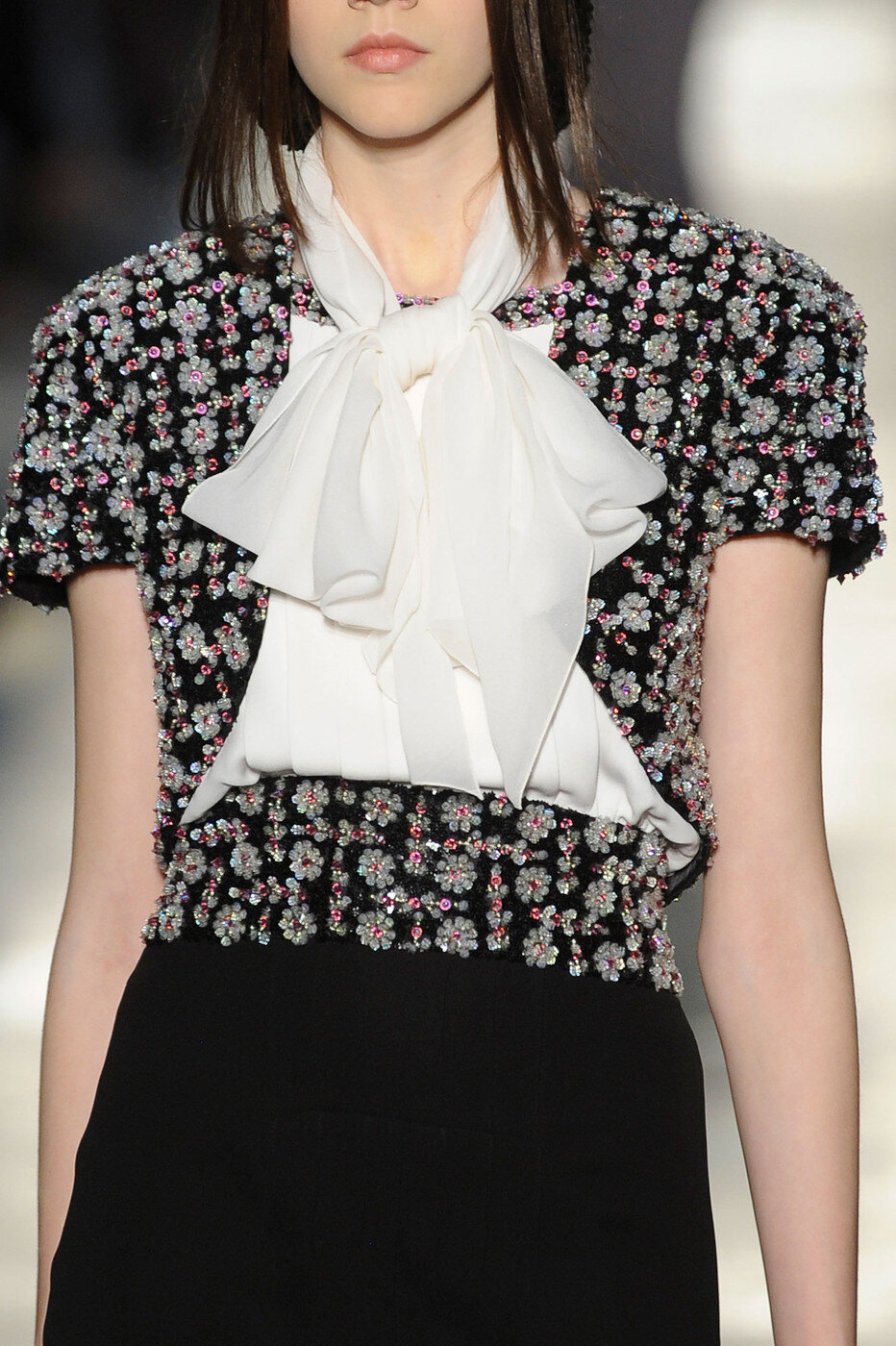 Chanel HC Silk Top with Embellished Neckline — UFO No More