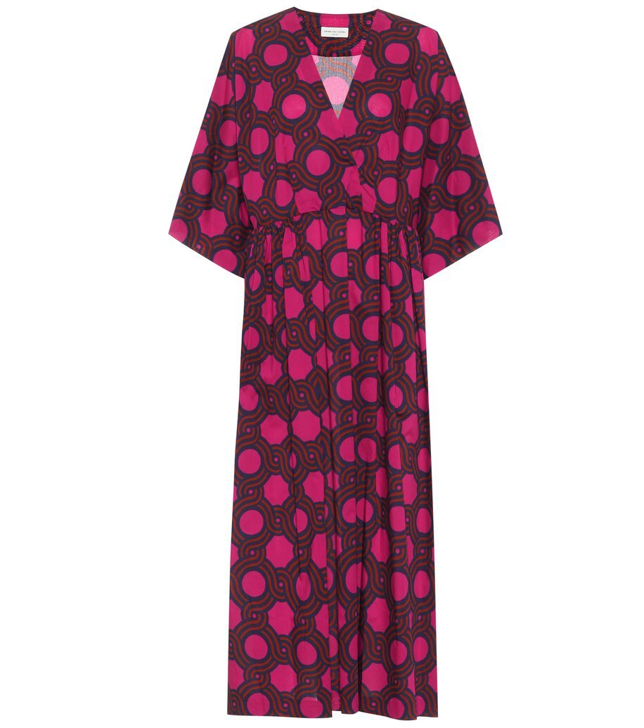 Dries Van Noten Faux Wrap Cotton Dress ...