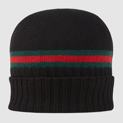 Gucci Wool Knit Hat with Web.jpg