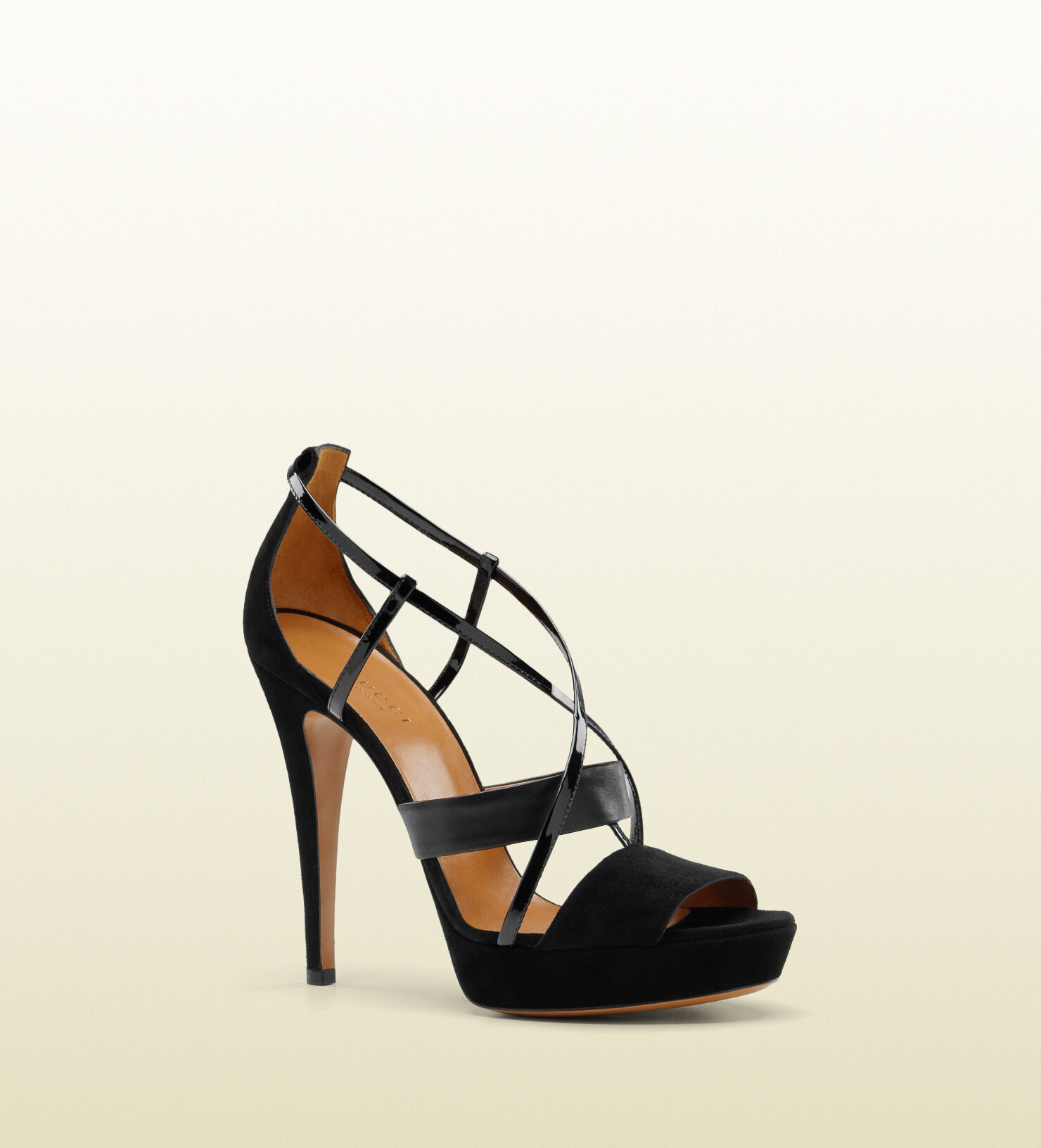 Gucci Betty High Heel Platform Sandals in Black.jpg