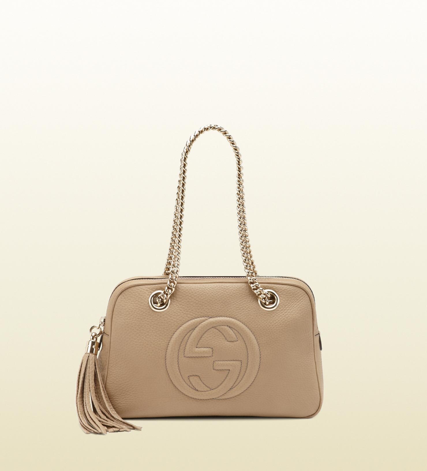 Gucci Soho Leather Shoulder Bag in Natural.jpg