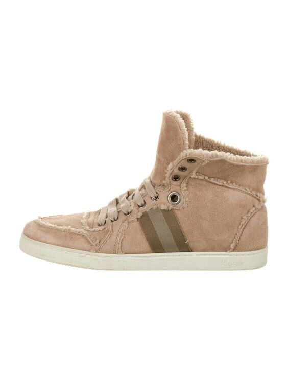 Gucci High-Top Web Sneakers in Beige Suede.jpg