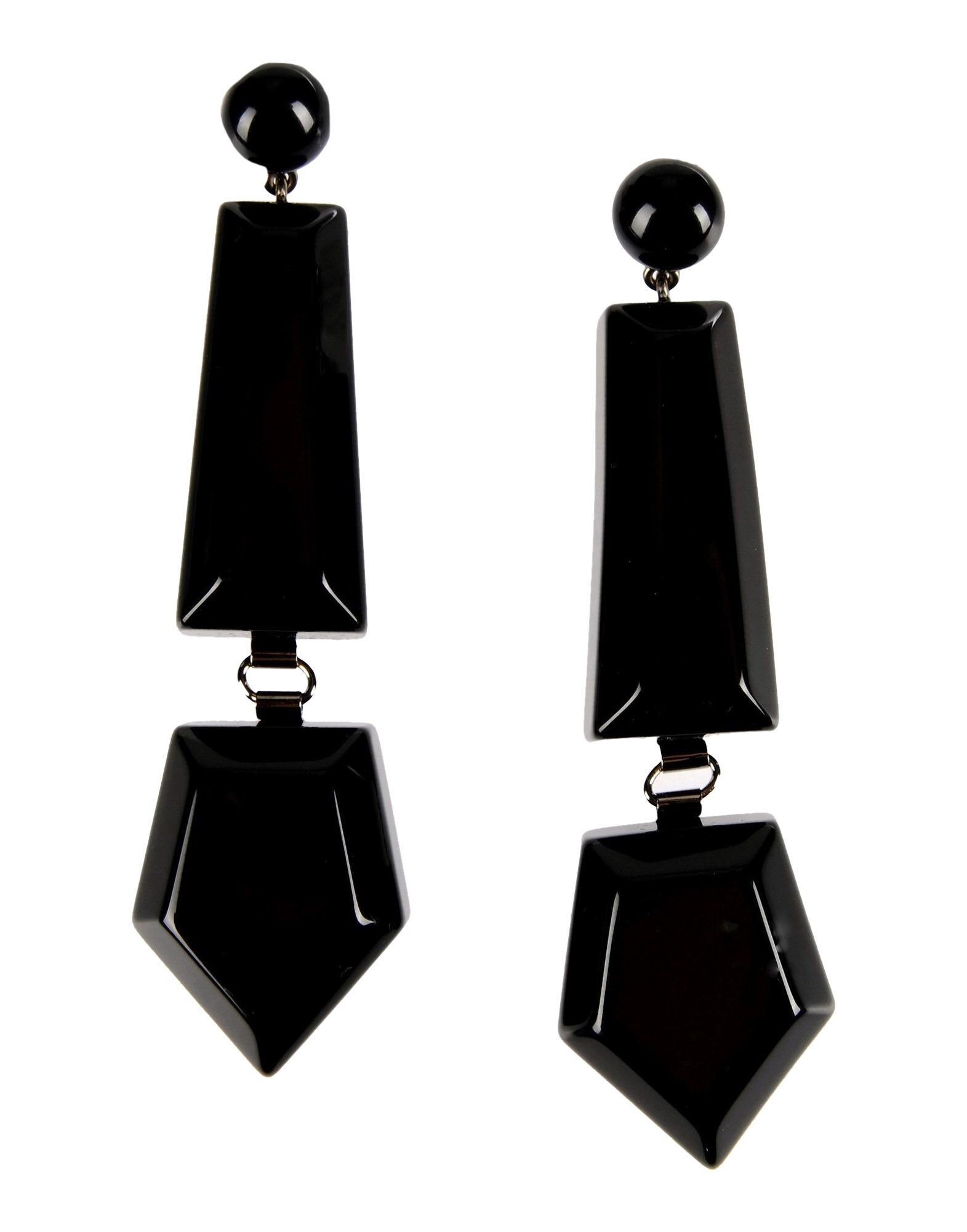 Emporio Armani Geometric Earrings in Black.jpg