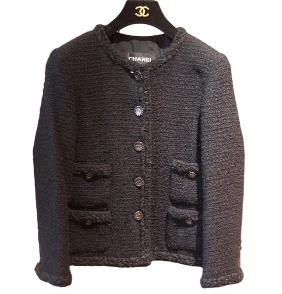 Chanel Wool Jacket with Front Pockets.jpg