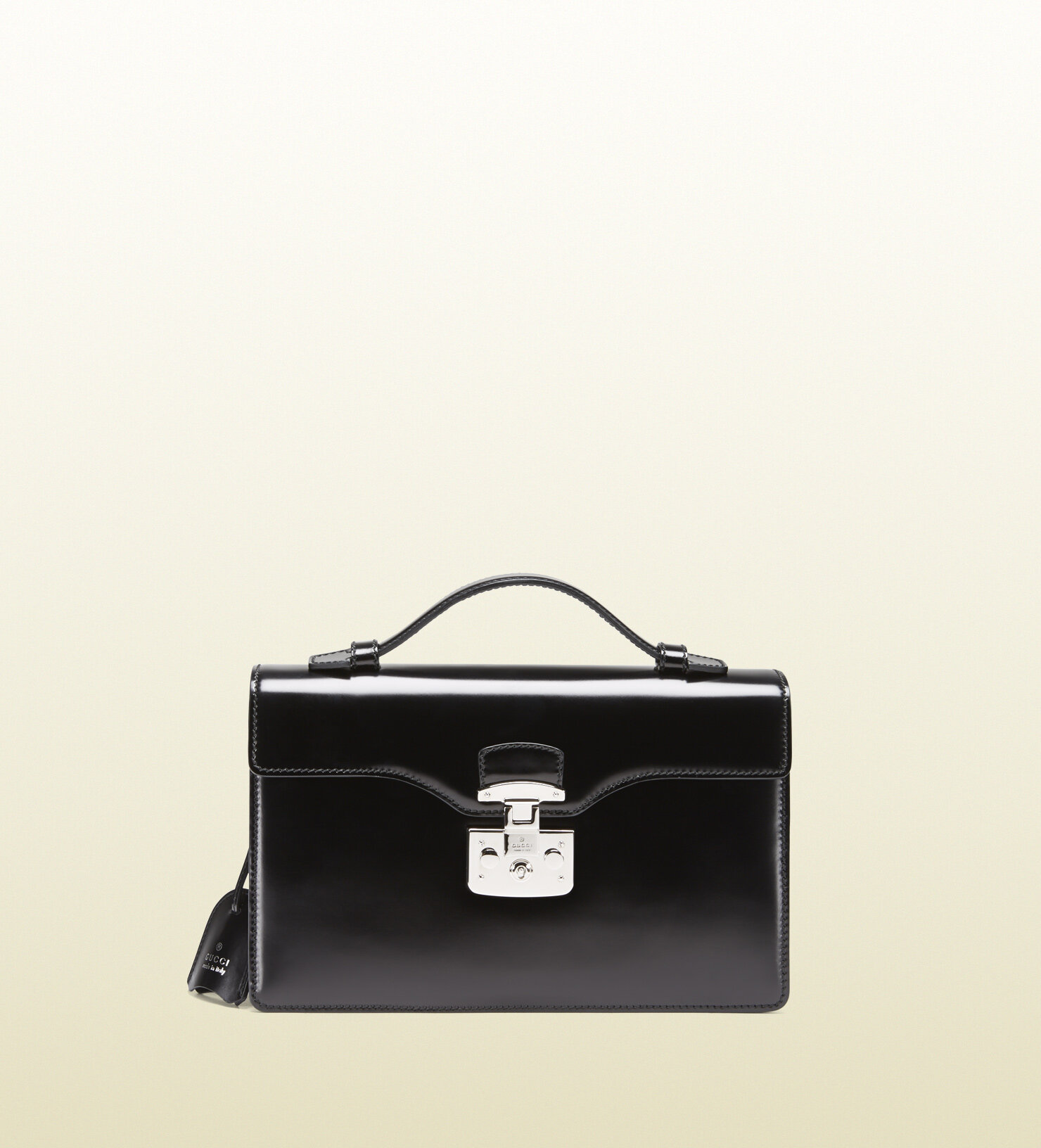 Gucci Lady Lock Leather Briefcase Clutch in Black.jpg