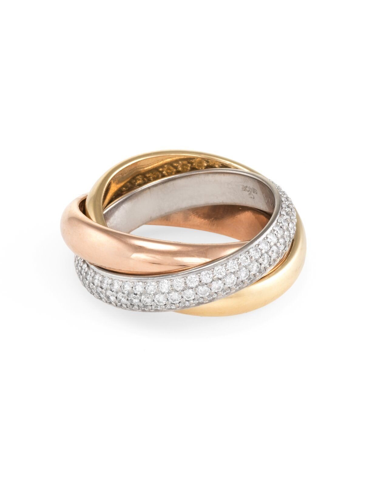 Cartier Trinity Ring in White Gold, Yellow Gold, Pink Gold & Diamonds.jpg