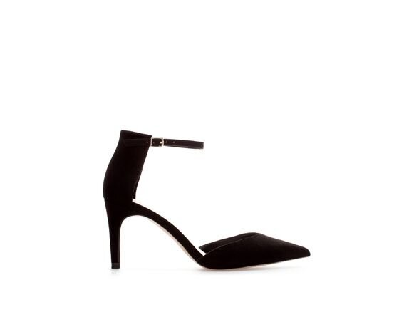 Schijn botsing Geavanceerd Zara Basic High Heel Ankle Strap Shoes in Black — UFO No More