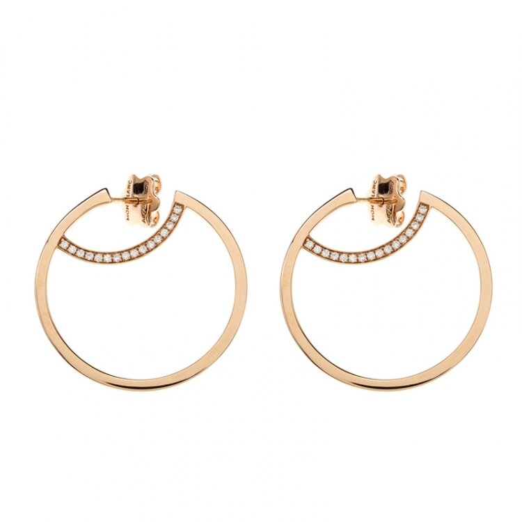Montblanc Bohème Hoop Earrings in 18K Rose Gold — UFO No More
