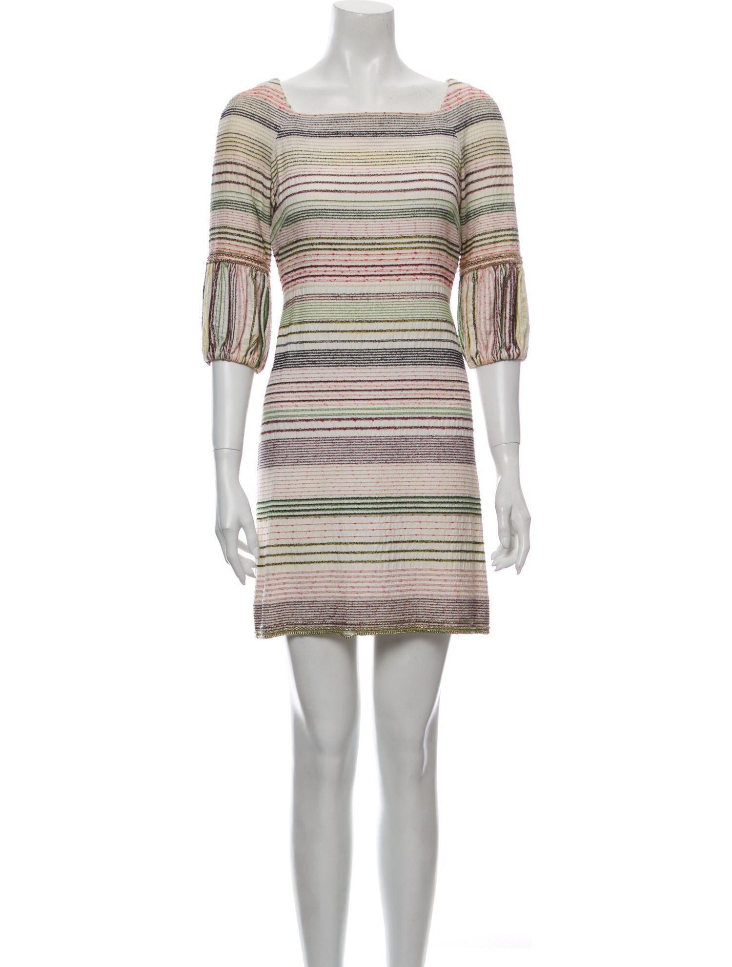 Chanel Cotton and Mixed Fibres Midi Dress in White — UFO No More