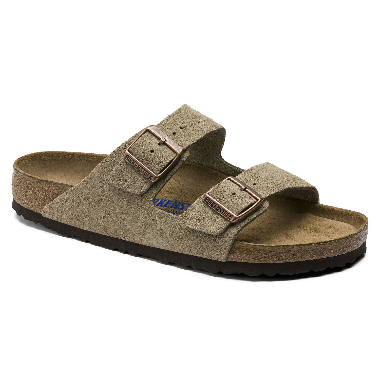 Birkenstock Arizona Sandals in Taupe Suede Leather.jpg