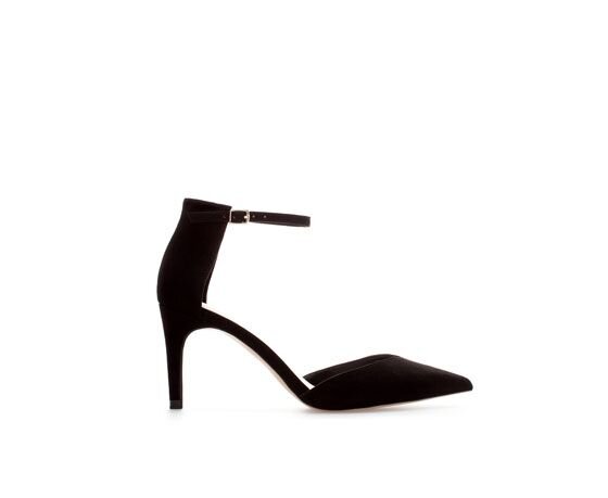 Zara Basic High Heel Ankle Strap Shoes in Black.jpg