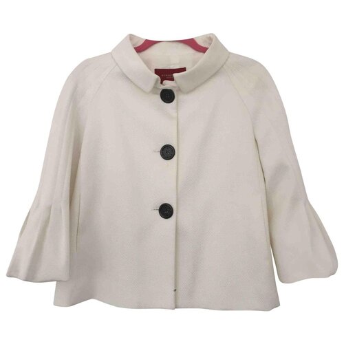 Burberry Textured Bell Sleeve Jacket in White — UFO No More