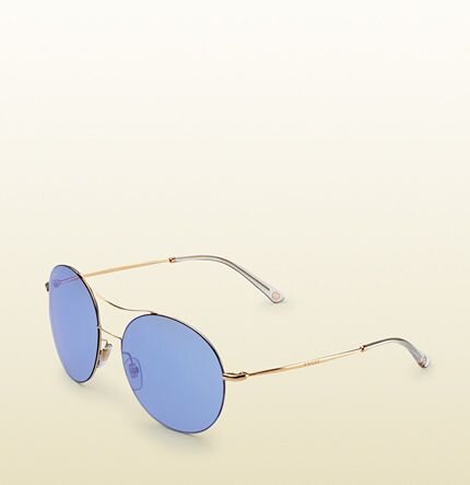 Gucci Techno Colour Ultra Light Rounded Square Sunglasses in Blue.jpg