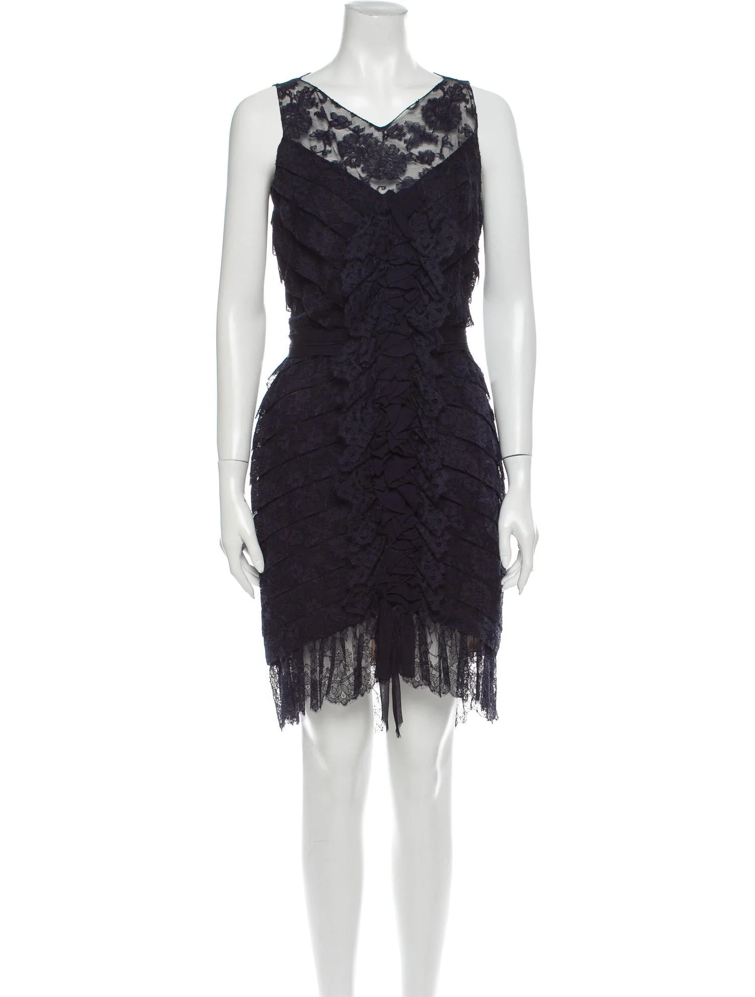 Chanel Knee-Length Lace Dress