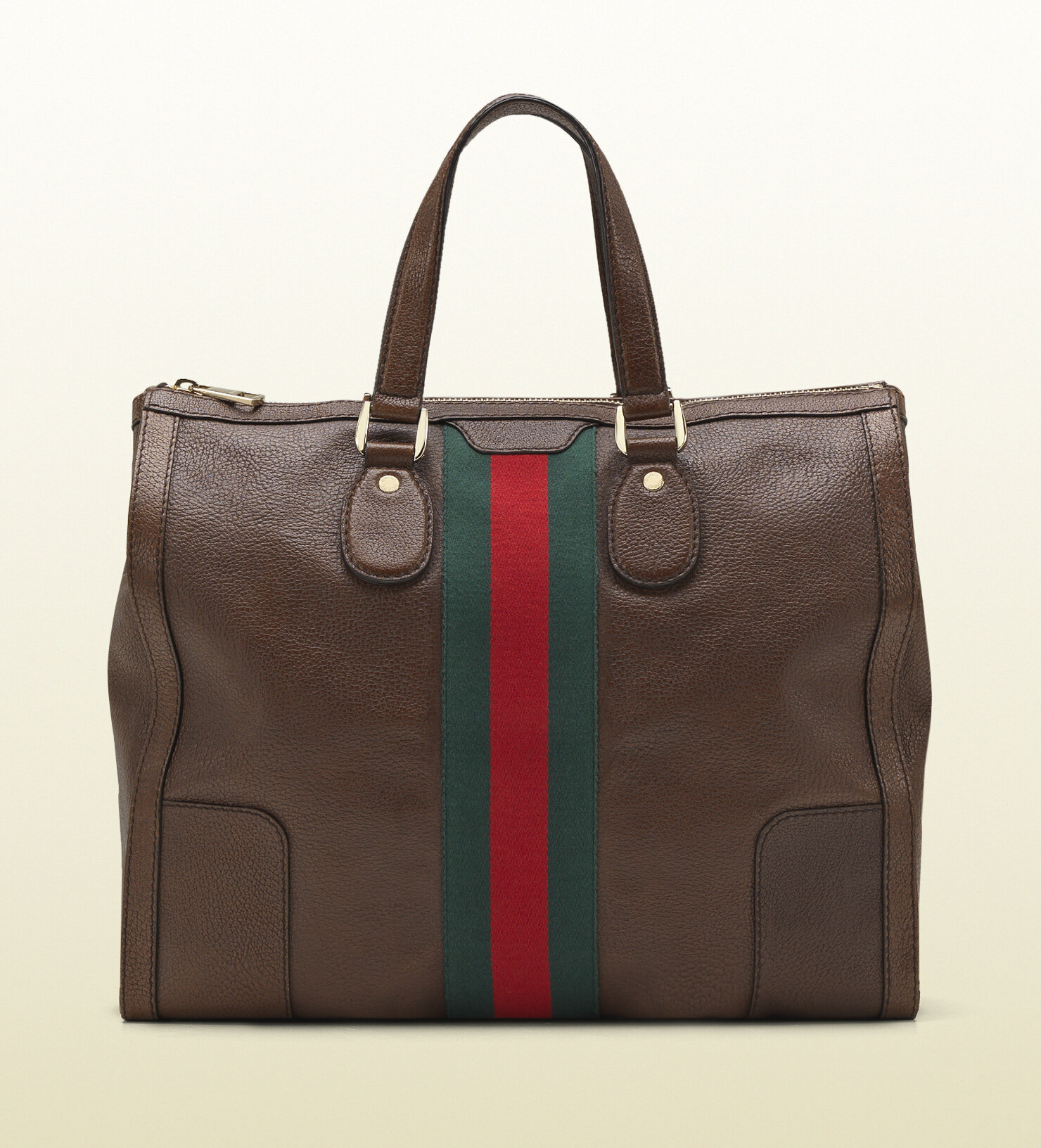 Gucci Seventies Signature Web Tote in Brown Leather.jpg