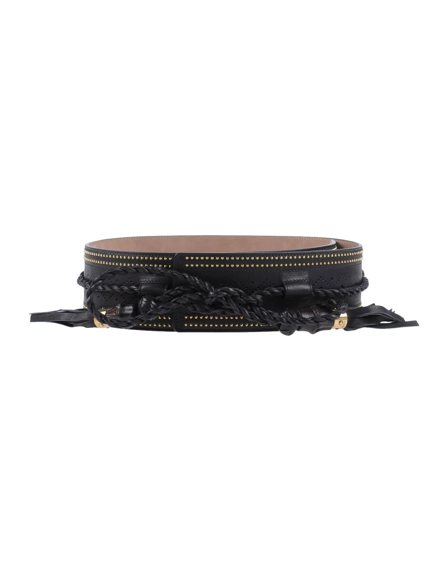 Gucci Studded Rope Belt in Black