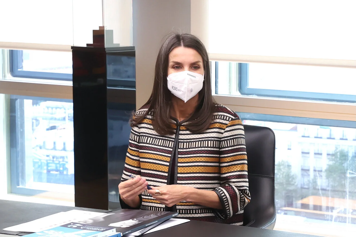 Queen Letizia attends working meeting with the Fundación Mutua Madrileña