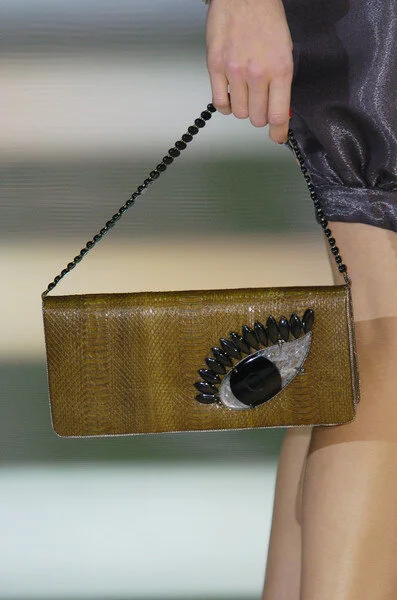 Giorgio Armani Eye Detail Snakeskin Bag 