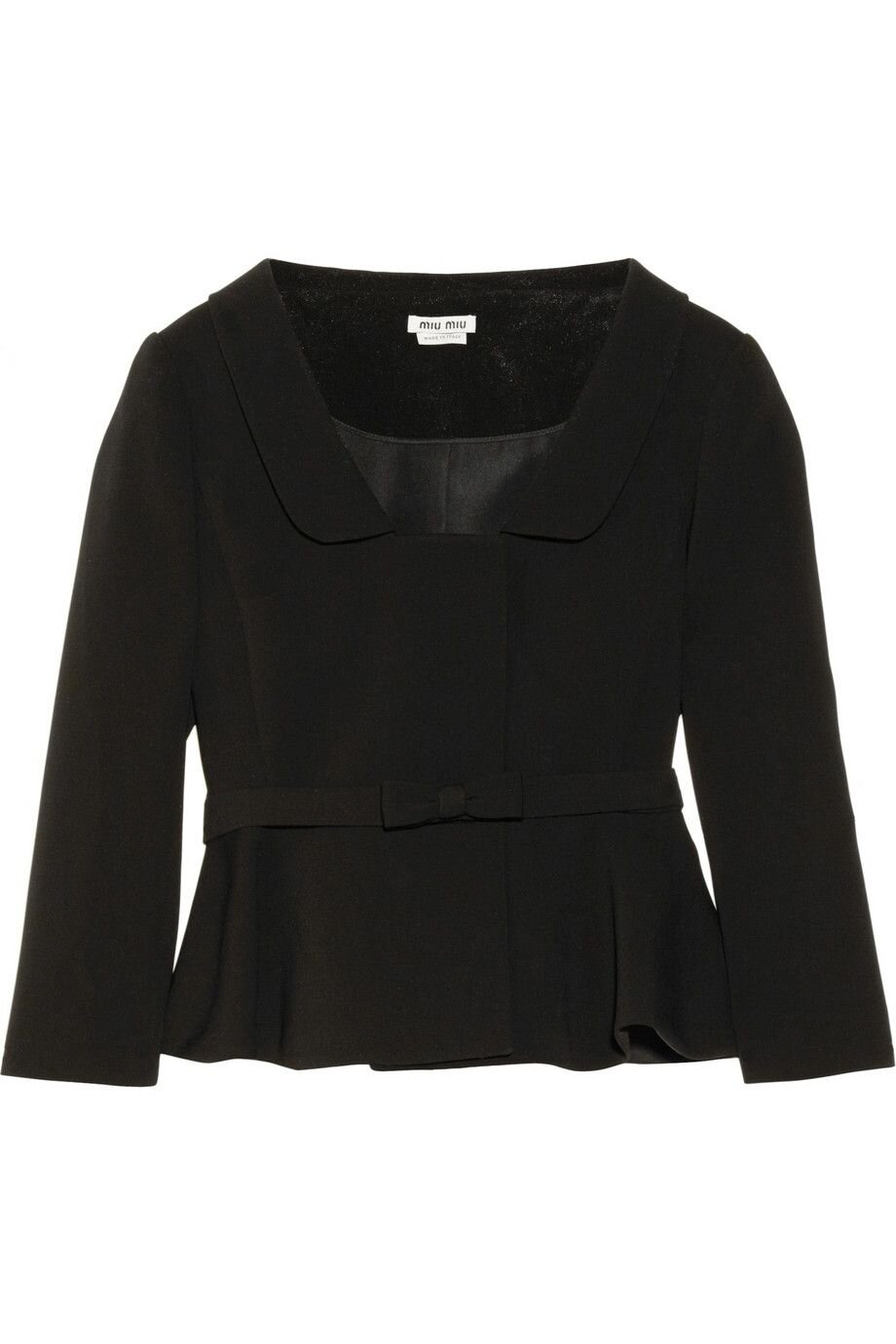 Miu Miu Crepe Peplum Jacket — UFO No More