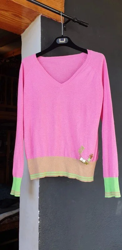 Adolfo Dominguez U Colorblock Jumper in Pink