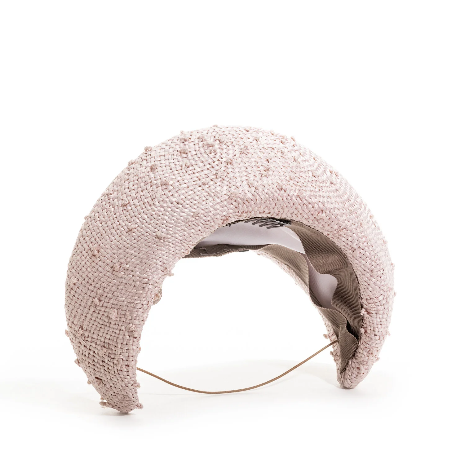 Jane Taylor Large Knotted Straw Moonband in Black