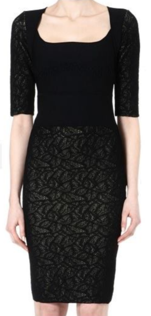 antonio berardi black dress Antonio Berardi LBD little black Fit & flare dress SIZE I 38 US 2 UK 6   Afashionistastore
