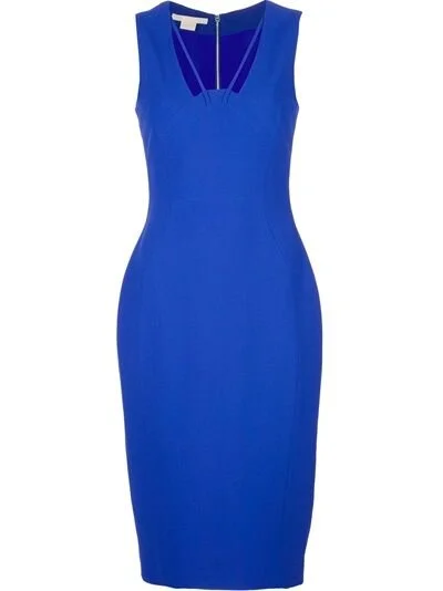 Antonio Berardi Strap Detail Fitted Dress in White
