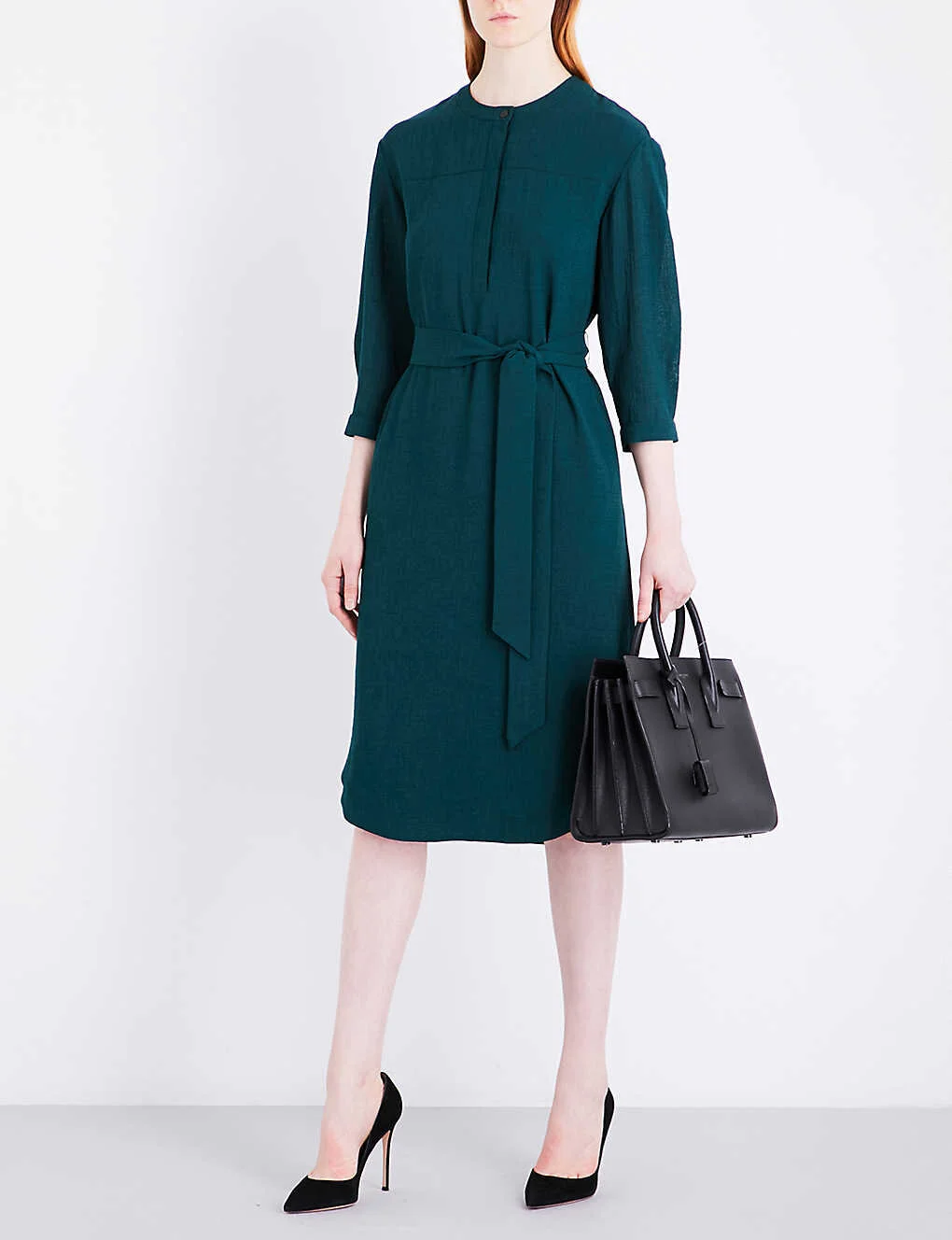 Cefinn Belted Voile Dress