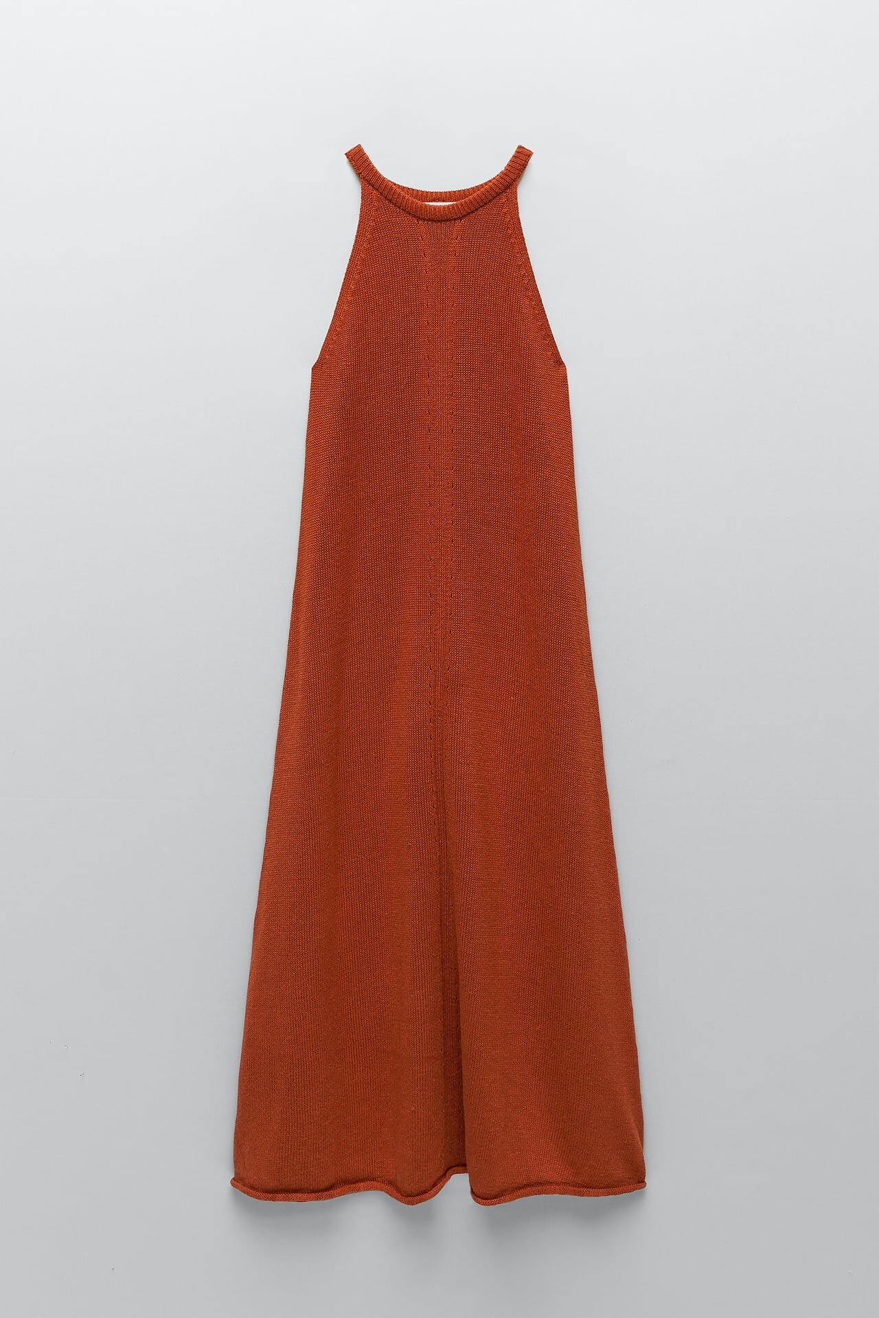 Zara Knit Midi Dress in Russet — UFO ...