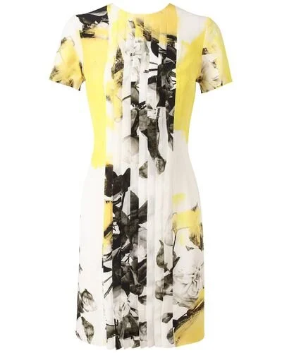Christopher Kane Floral Printed Silk Dress