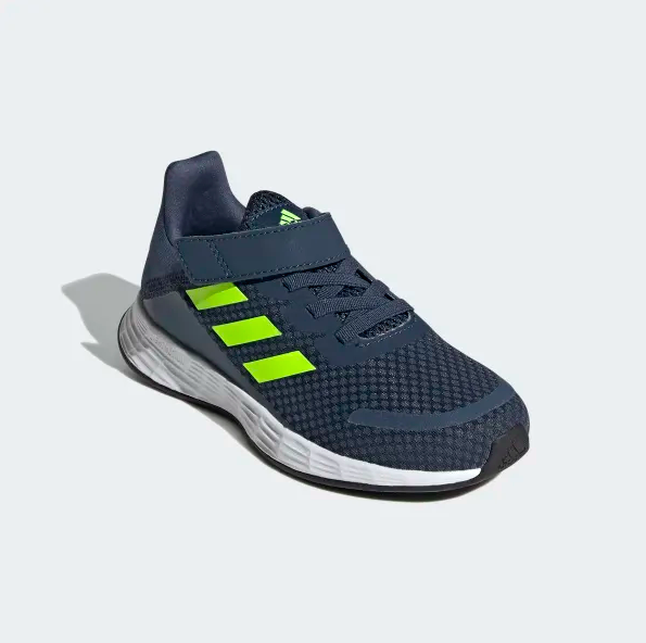 Adidas Duramo SL Kids Shoes in Crew Navy / Solar Yellow / Halo Silver