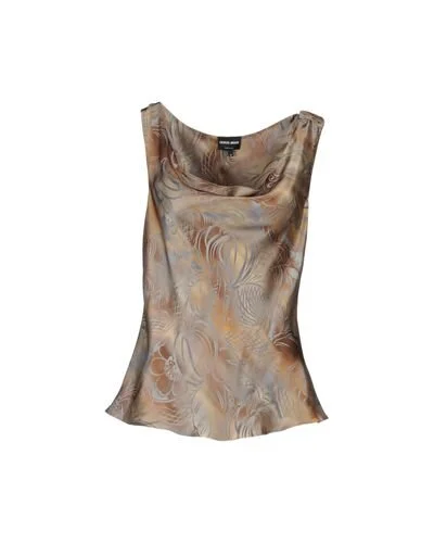 Giorgio Armani Sleeveless Draped Top