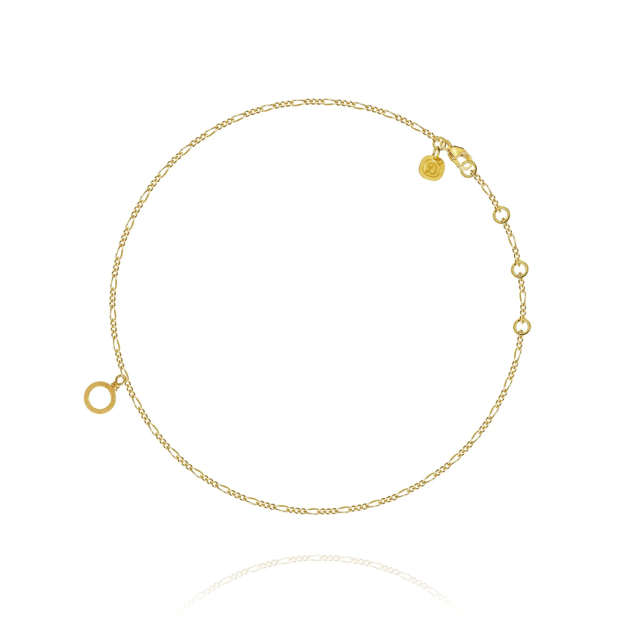 Dulong Fine Jewelry Thera Anklet in 18K Gold