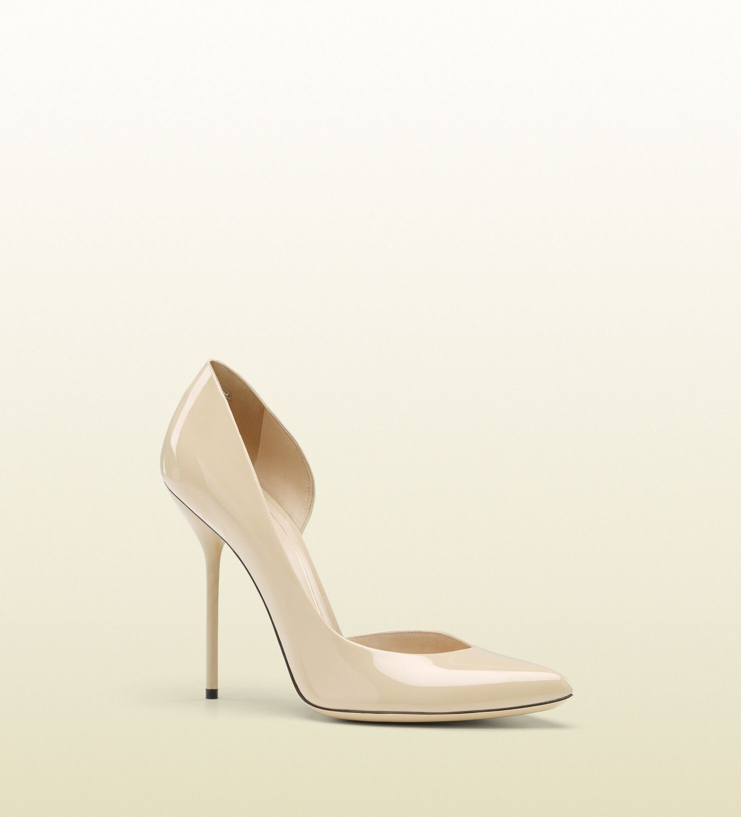 Gucci Noah D'Orsay Pumps in Natural Patent Leather.jpg