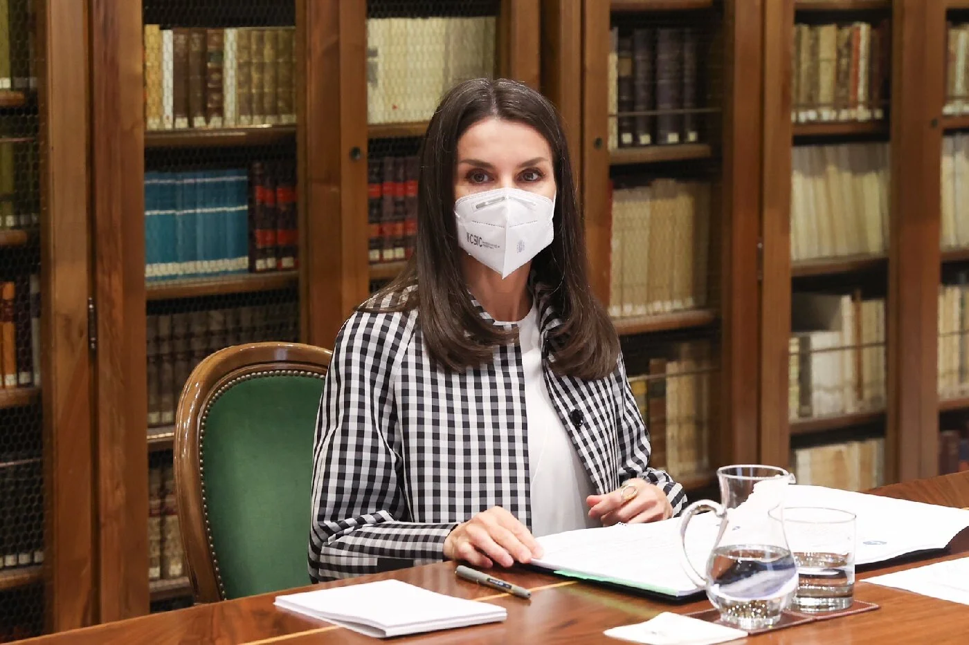 Queen Letizia attends FundéuRAE meeting in Madrid