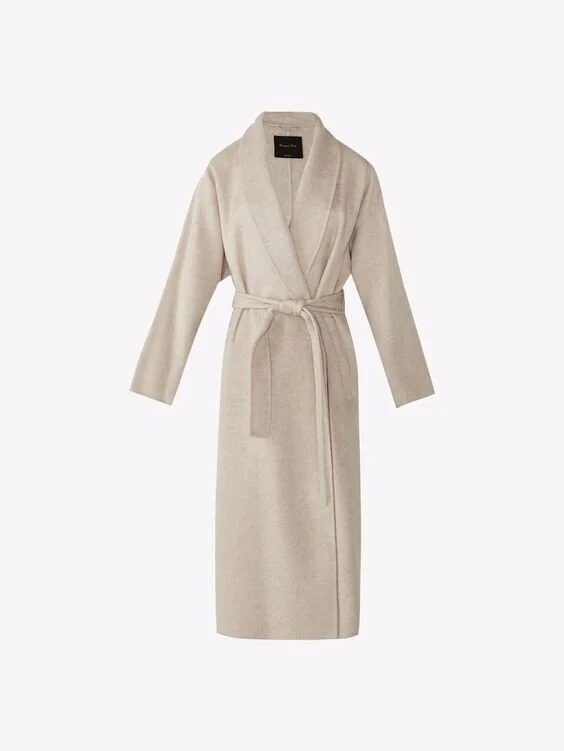 Massimo Dutti Heathered Wool Coat