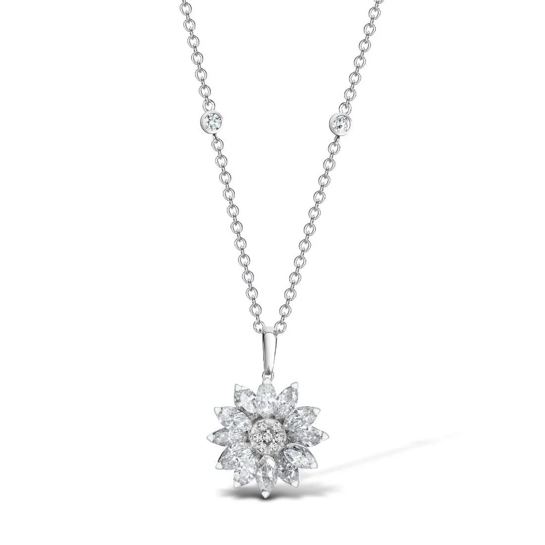 Asprey London Daisy Heritage Diamond Pendant