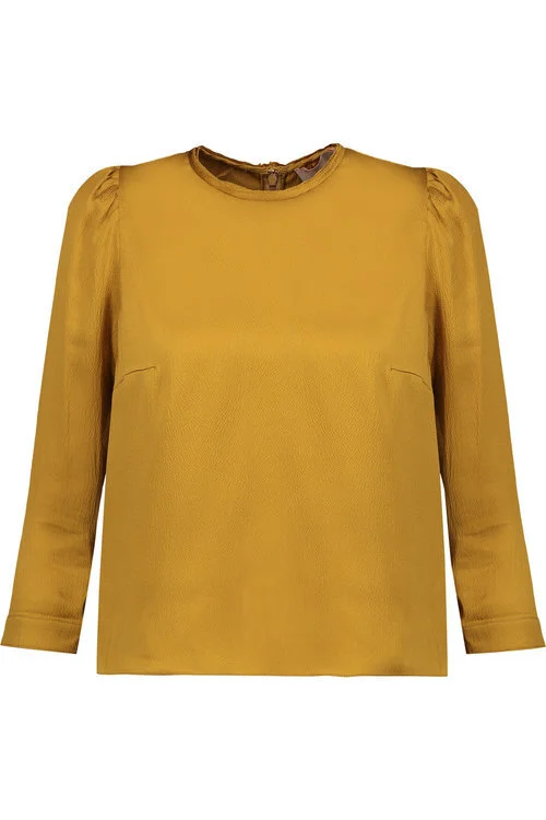 Roksanda Ilya Textured Silk-Satin Top