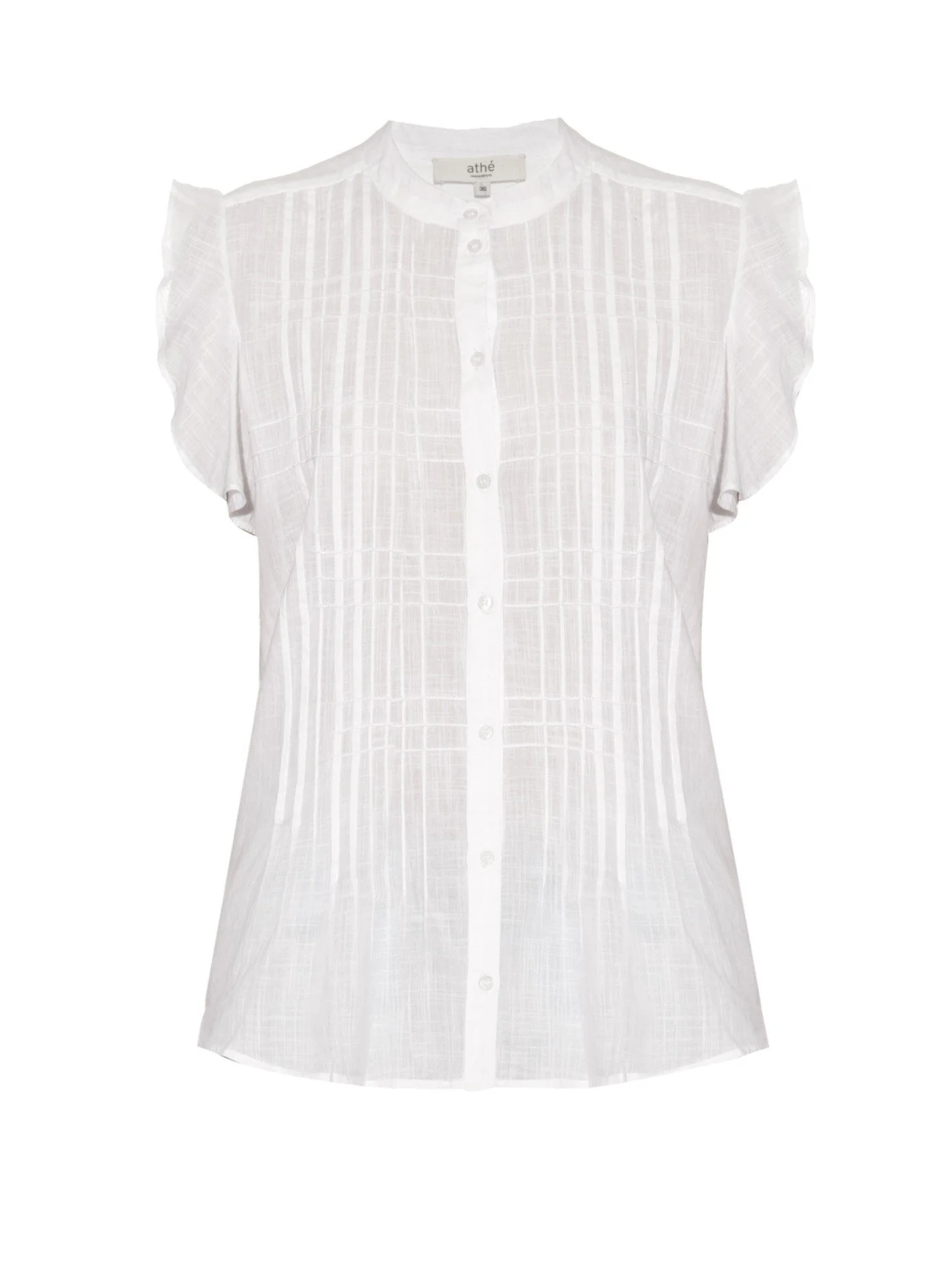 Vanessa Bruno Athé Esad Pintuck-seam Cotton Blouse
