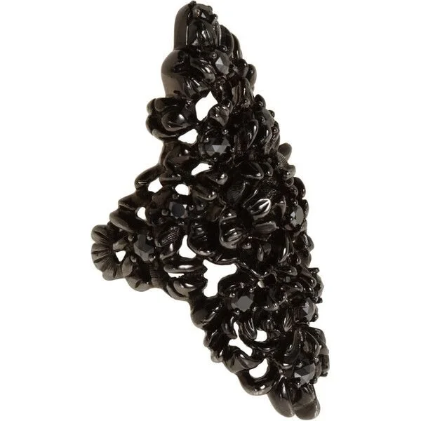 Repossi Large Nérée Ring in 18K Black Gold