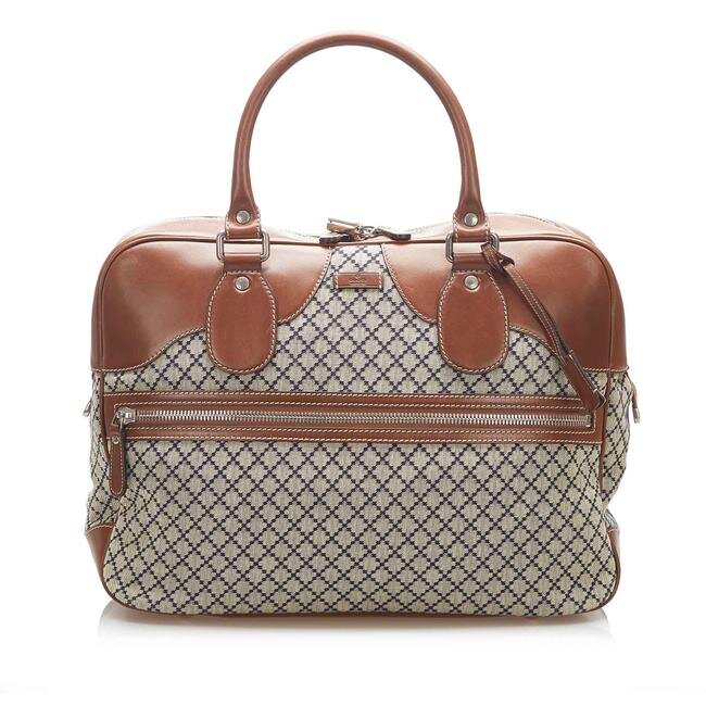 Gucci Diamante Canvas Travel Bag in Grey:Brown.jpg