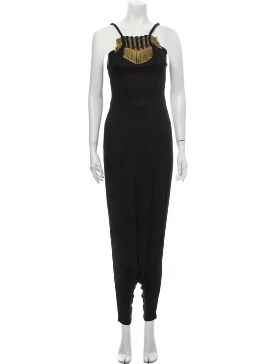 Gucci Draped Jumpsuit with Beaded Embellishment