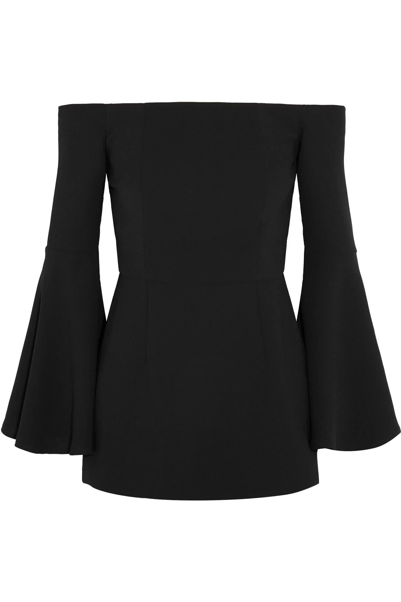 Iris & Ink Eloisa Off-the-shoulder Crepe Top in Black